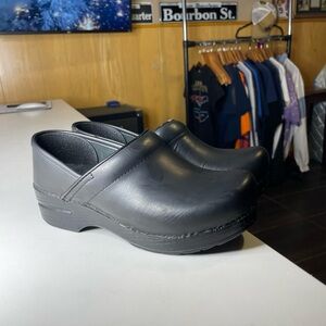 DANSKO Women's Slip On Clogs Shoes Size 6.5 37EU Black Patent Leather